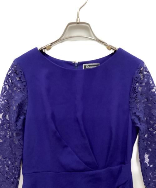 Diagram GRACE CONTINENTAL（ダイアグラム グレースコンチネンタル）Diagram GRACE CONTINENTAL (ダイアグラム グレースコンチネンタル) ドレープレースワンピース ブルー サイズ:S 未使用品の古着・服飾アイテム