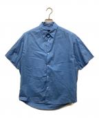 green label relaxingグリーンレーベルリラクシング）の古着「半袖シャツ」｜ブルー
