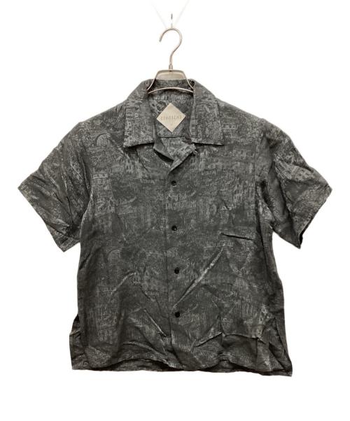 ETHOSENS（エトセンス）ETHOSENS (エトセンス) Jaquard SS shirt グレー サイズ:1の古着・服飾アイテム