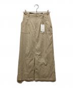 VICKYビッキー）の古着「ＤＲＹストレートスカート/ドライ」｜ベージュ