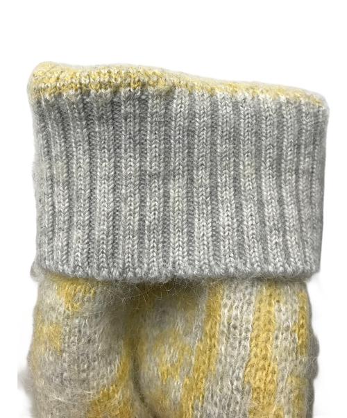 Needles（ニードルズ）Needles (ニードルズ) Paysley Mohair Cardigan イエロー サイズ:Sの古着・服飾アイテム