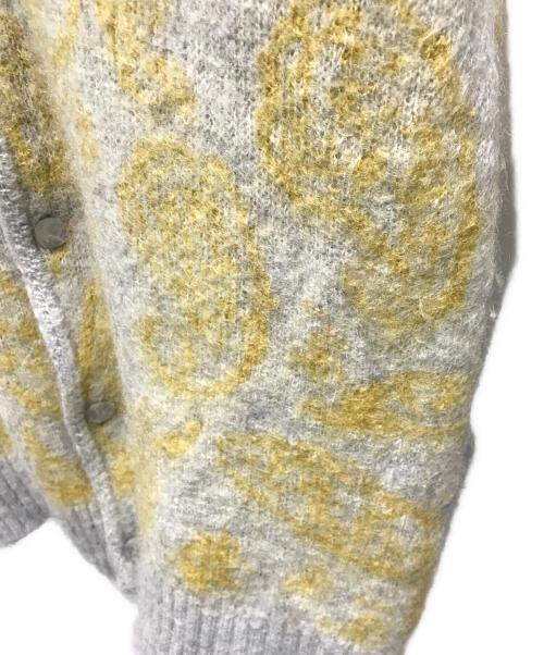 Needles（ニードルズ）Needles (ニードルズ) Paysley Mohair Cardigan イエロー サイズ:Sの古着・服飾アイテム