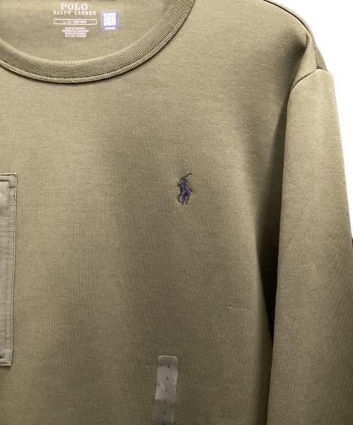 POLO RALPH LAUREN（ポロ・ラルフローレン）POLO RALPH LAUREN (ポロ・ラルフローレン) クルーネックスウェット グリーン サイズ:Lの古着・服飾アイテム