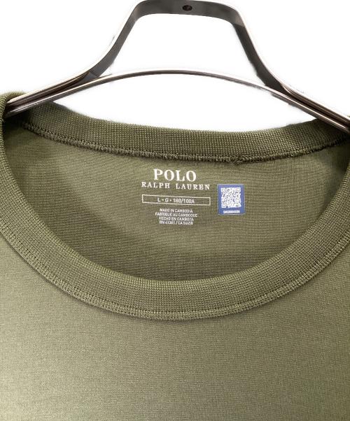 POLO RALPH LAUREN（ポロ・ラルフローレン）POLO RALPH LAUREN (ポロ・ラルフローレン) クルーネックスウェット グリーン サイズ:Lの古着・服飾アイテム