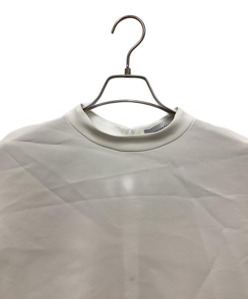 Aveniretoile（アベニールエトワール）Aveniretoile (アベニールエトワール) セラテリーダブルクロスハイネックブラウス ホワイト サイズ:Mの古着・服飾アイテム