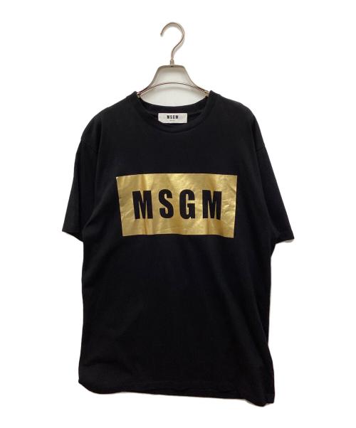 MSGM（エムエスジーエム）MSGM (エムエスジーエム) ロゴTシャツ ブラック サイズ:XSの古着・服飾アイテム