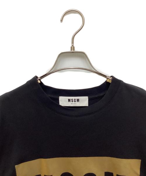 MSGM（エムエスジーエム）MSGM (エムエスジーエム) ロゴTシャツ ブラック サイズ:XSの古着・服飾アイテム