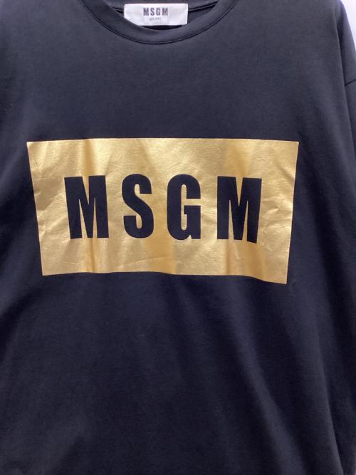 MSGM（エムエスジーエム）MSGM (エムエスジーエム) ロゴTシャツ ブラック サイズ:XSの古着・服飾アイテム