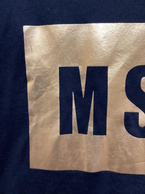 MSGM（エムエスジーエム）MSGM (エムエスジーエム) ロゴTシャツ ブラック サイズ:XSの古着・服飾アイテム