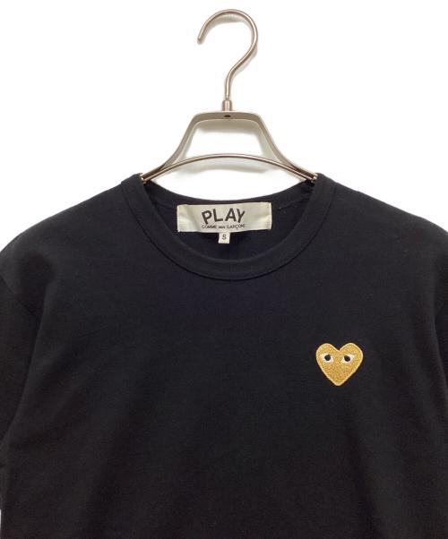 PLAY COMME des GARCONS（プレイコムデギャルソン）PLAY COMME des GARCONS (プレイ コムデギャルソン) ワッペンTシャツ ブラック サイズ:Ｓの古着・服飾アイテム