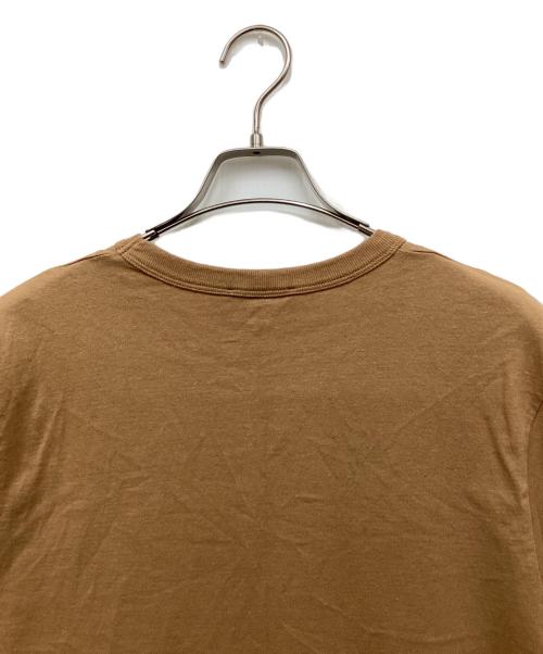 maison kitsune（メゾンキツネ）maison kitsune (メゾンキツネ) キツネワッペンＴシャツ ブラウン サイズ:Mの古着・服飾アイテム