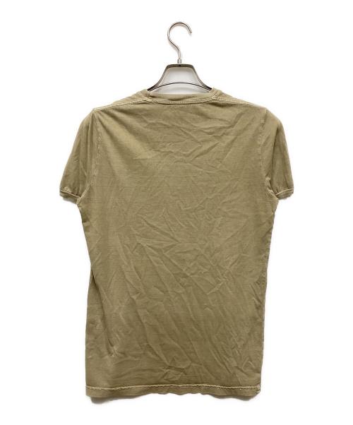 DSQUARED2（ディースクエアード）DSQUARED2 (ディースクエアード) プリントTシャツ ベージュ サイズ:Sの古着・服飾アイテム