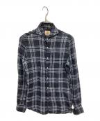 GUY ROVERギローバー）の古着「チェックシャツ」｜ネイビー