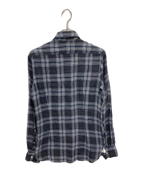 GUY ROVER（ギローバー）GUY ROVER (ギローバー) チェックシャツ ネイビー サイズ:Sの古着・服飾アイテム