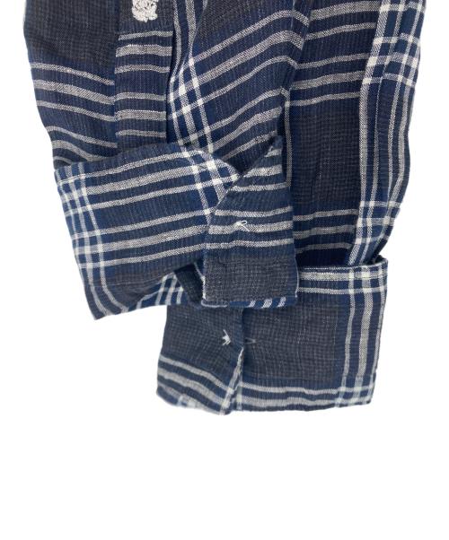 GUY ROVER（ギローバー）GUY ROVER (ギローバー) チェックシャツ ネイビー サイズ:Sの古着・服飾アイテム