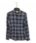 GUY ROVER（ギローバー）の古着「チェックシャツ」｜ネイビー