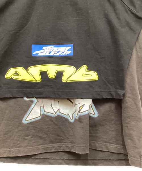 AMBUSH（アンブッシュ）AMBUSH (アンブッシュ) 切り替えTシャツ ブラック サイズ:Lの古着・服飾アイテム