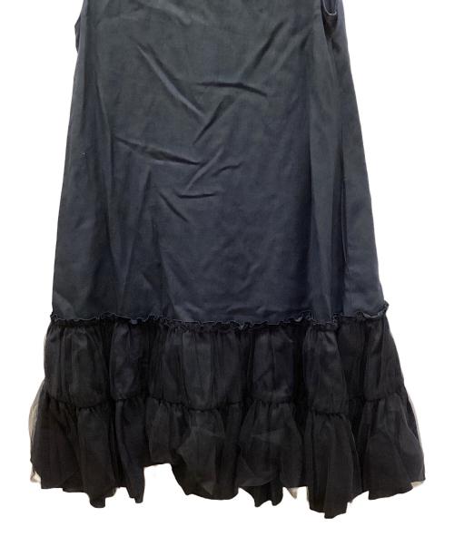 Rene（ルネ）Rene (ルネ) ノースリーブ切替ワンピース ネイビー サイズ:34の古着・服飾アイテム