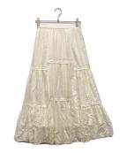 GRACE CONTINENTAL（グレースコンチネンタル）の古着「ロングスカート」｜ホワイト