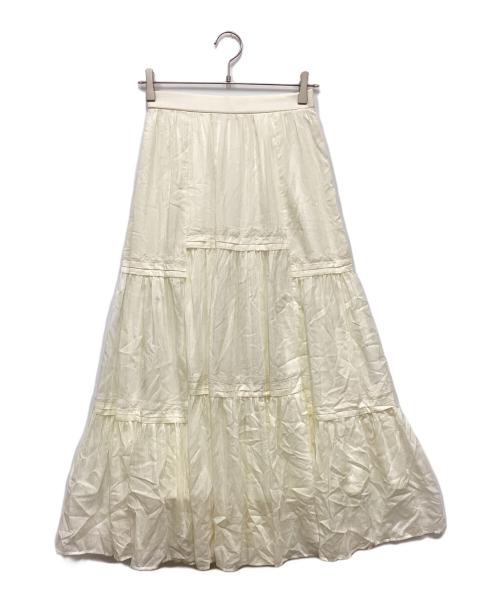 GRACE CONTINENTAL（グレースコンチネンタル）GRACE CONTINENTAL (（グレースコンチネンタル) ロングスカート ホワイト サイズ:36の古着・服飾アイテム