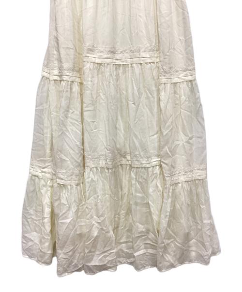 GRACE CONTINENTAL（グレースコンチネンタル）GRACE CONTINENTAL (（グレースコンチネンタル) ロングスカート ホワイト サイズ:36の古着・服飾アイテム