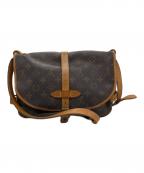 LOUIS VUITTONルイ ヴィトン）の古着「モノグラム ソミュール30ショルダーバッグ」｜ブラウン