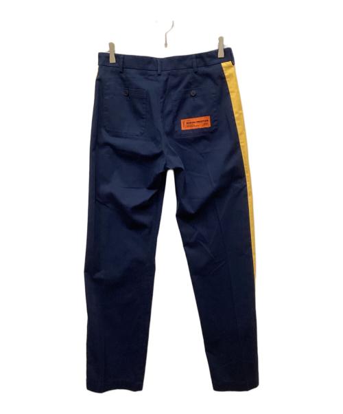 HERON PRESTON（ヘロンプレストン）HERON PRESTON (ヘロンプレストン) サイドラインチノパンツ ネイビー サイズ:Mの古着・服飾アイテム