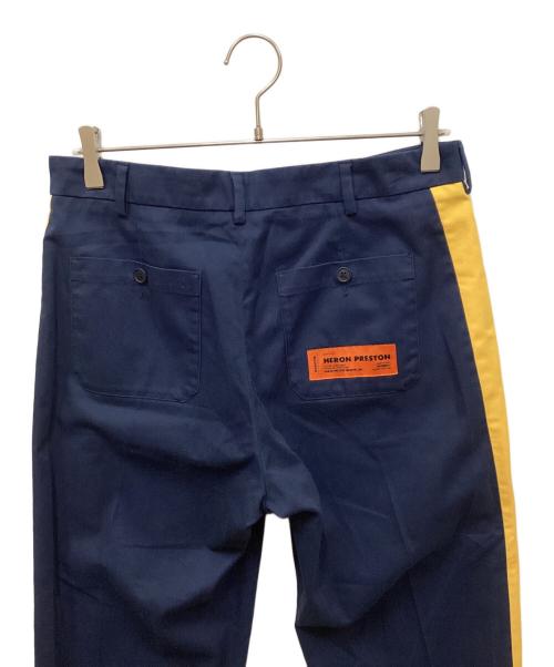 HERON PRESTON（ヘロンプレストン）HERON PRESTON (ヘロンプレストン) サイドラインチノパンツ ネイビー サイズ:Mの古着・服飾アイテム
