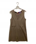 BLUE LABEL CRESTBRIDGEブルーレーベルクレストブリッジ）の古着「ノースリーブワンピース」｜ベージュ
