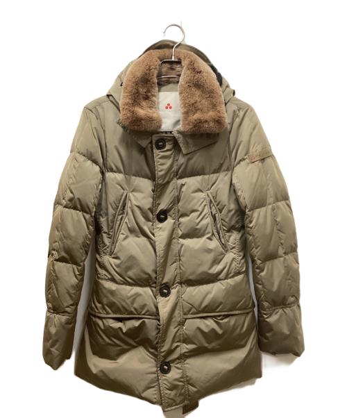 PEUTEREY（ピューテリー）PEUTEREY (ピューテリー) ラビットファーダウンジャケット ベージュ サイズ:XSの古着・服飾アイテム