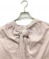 HER LIP TO (ハーリップトゥ) Back Front Ribbon Blouse/バックフロントリボンブラウス ピンク サイズ:M 未使用品：6000円
