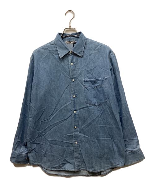 AURALEE（オーラリー）AURALEE (オーラリー) Super Light Denim Shirt インディゴ サイズ:4の古着・服飾アイテム