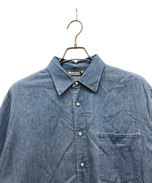 AURALEE（オーラリー）AURALEE (オーラリー) Super Light Denim Shirt インディゴ サイズ:4の古着・服飾アイテム