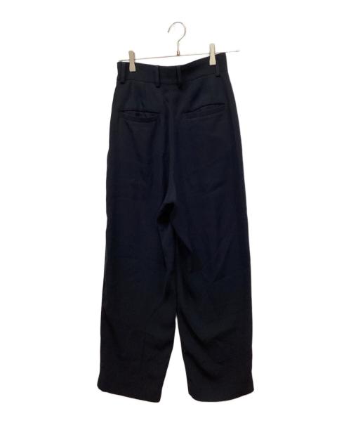 6(ROKU) BEAUTY&YOUTH（ロク ビューティーアンドユース）6(ROKU) BEAUTY&YOUTH (ロク ビューティーアンドユース) GEORGETTE TUCK PANTS/タックパンツ ネイビー サイズ:34の古着・服飾アイテム