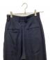 中古・古着 6(ROKU) BEAUTY&YOUTH (ロク ビューティーアンドユース) GEORGETTE TUCK PANTS/タックパンツ ネイビー サイズ:34：5000円