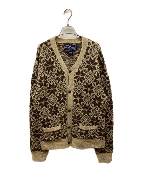 POLO SPORT（ポロスポーツ）POLO SPORT (ポロスポーツ) ニットカーディガン ブラウン サイズ:Mの古着・服飾アイテム