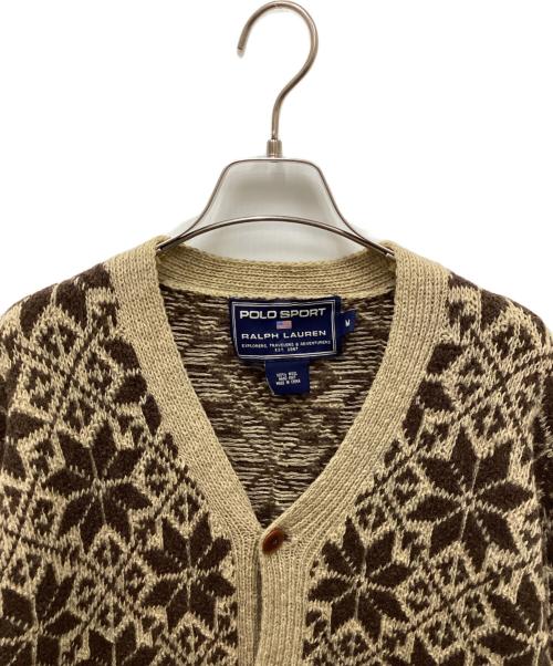 POLO SPORT（ポロスポーツ）POLO SPORT (ポロスポーツ) ニットカーディガン ブラウン サイズ:Mの古着・服飾アイテム