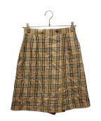 Burberry'sバーバリー）の古着「チェックスカート」｜ベージュ