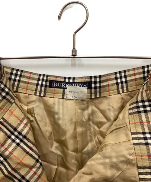 Burberry's（バーバリー）Burberry's (バーバリー) チェックスカート ベージュ サイズ:9の古着・服飾アイテム
