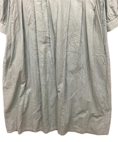 MOTHERHOUSE（マザーハウス）MOTHERHOUSE (マザーハウス) フロント タック ワンピース ブルー サイズ:Freeの古着・服飾アイテム