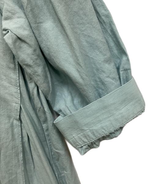 MOTHERHOUSE（マザーハウス）MOTHERHOUSE (マザーハウス) フロント タック ワンピース ブルー サイズ:Freeの古着・服飾アイテム