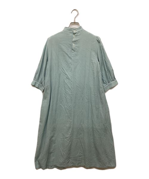 MOTHERHOUSE（マザーハウス）MOTHERHOUSE (マザーハウス) フロント タック ワンピース ブルー サイズ:Freeの古着・服飾アイテム