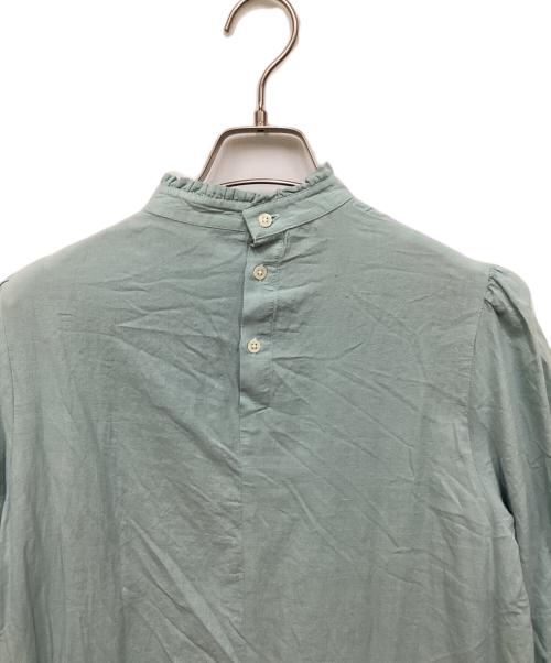 MOTHERHOUSE（マザーハウス）MOTHERHOUSE (マザーハウス) フロント タック ワンピース ブルー サイズ:Freeの古着・服飾アイテム