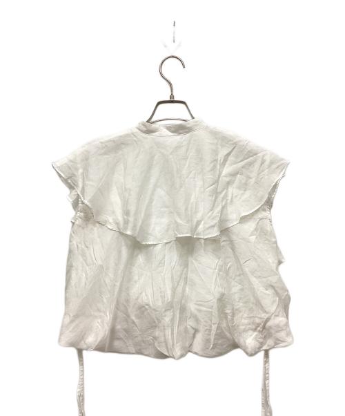 Lily Brown（リリーブラウン）Lily Brown (リリーブラウン) フリルトップサテンワンピースセット LWFO224005 レディース ホワイト サイズ:Fの古着・服飾アイテム