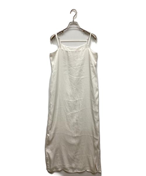 Lily Brown（リリーブラウン）Lily Brown (リリーブラウン) フリルトップサテンワンピースセット LWFO224005 レディース ホワイト サイズ:Fの古着・服飾アイテム