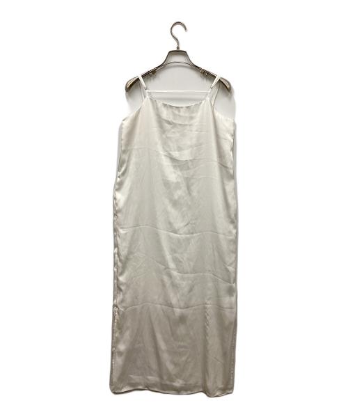 Lily Brown（リリーブラウン）Lily Brown (リリーブラウン) フリルトップサテンワンピースセット LWFO224005 レディース ホワイト サイズ:Fの古着・服飾アイテム