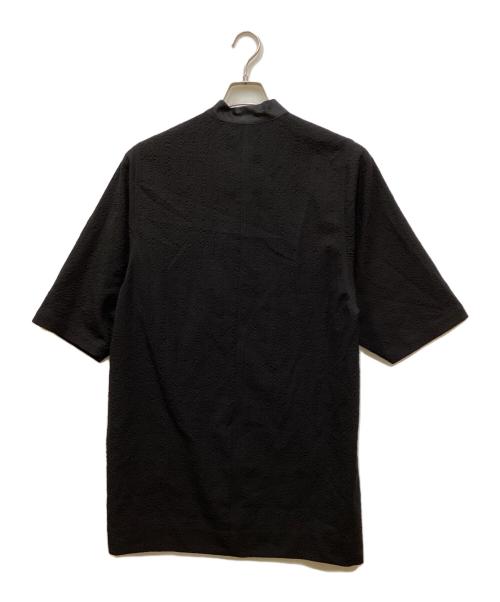 RICK OWENS（リックオウエンス）RICK OWENS (リックオウエンス) HALF SLEEVE LONG SHIRTS/ハーフスリーブロングシャツ ブラック サイズ:38の古着・服飾アイテム