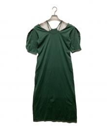MURRAL（ミューラル）の古着「Ivy halfsleeve dress/ハーフスリーブドレス」｜グリーン