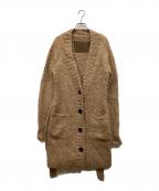 SIDE SLOPEサイドスロープ）の古着「アルパカロングカーディガン」｜ベージュ