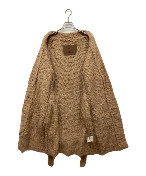 SIDE SLOPE（サイドスロープ）SIDE SLOPE (サイドスロープ) アルパカロングカーディガン ベージュ サイズ:40の古着・服飾アイテム